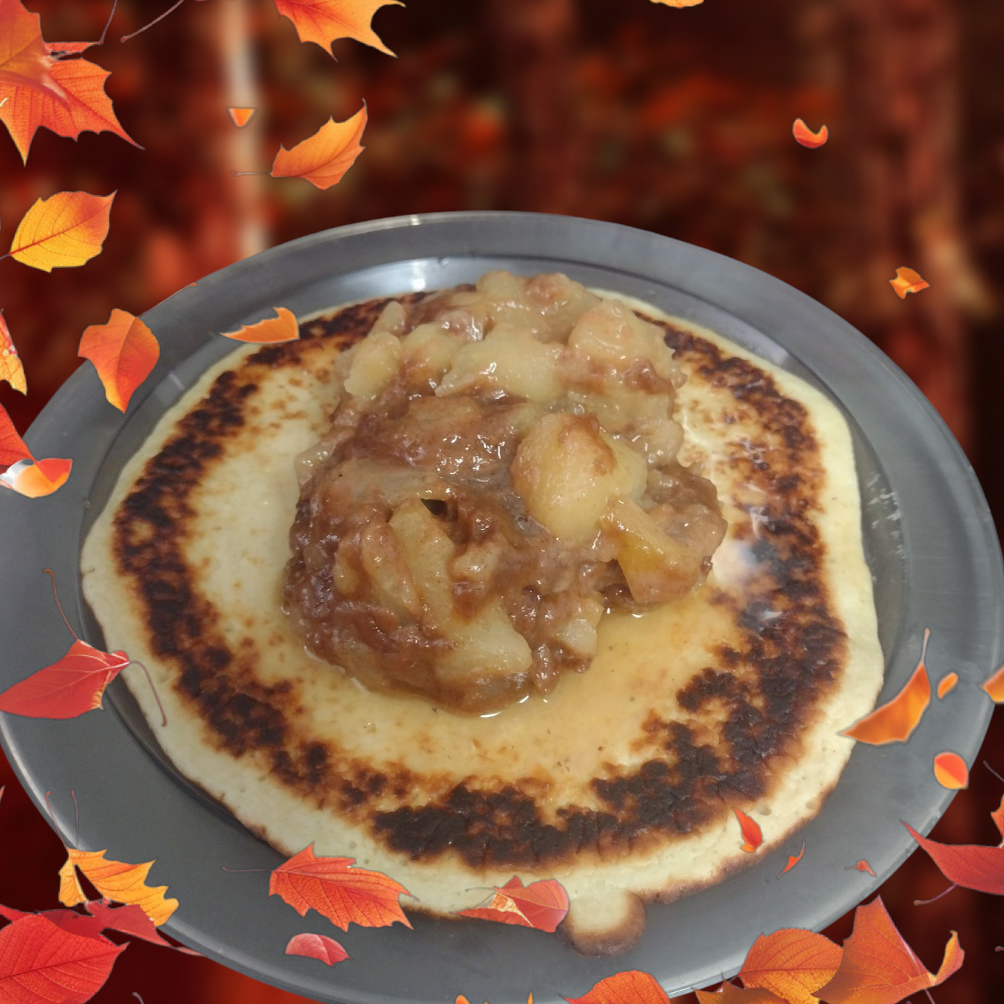 Crêpe crumble a l'érable ❤️