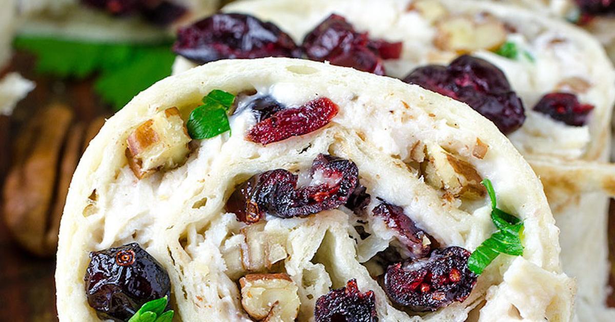 Wrap au poulet canneberges